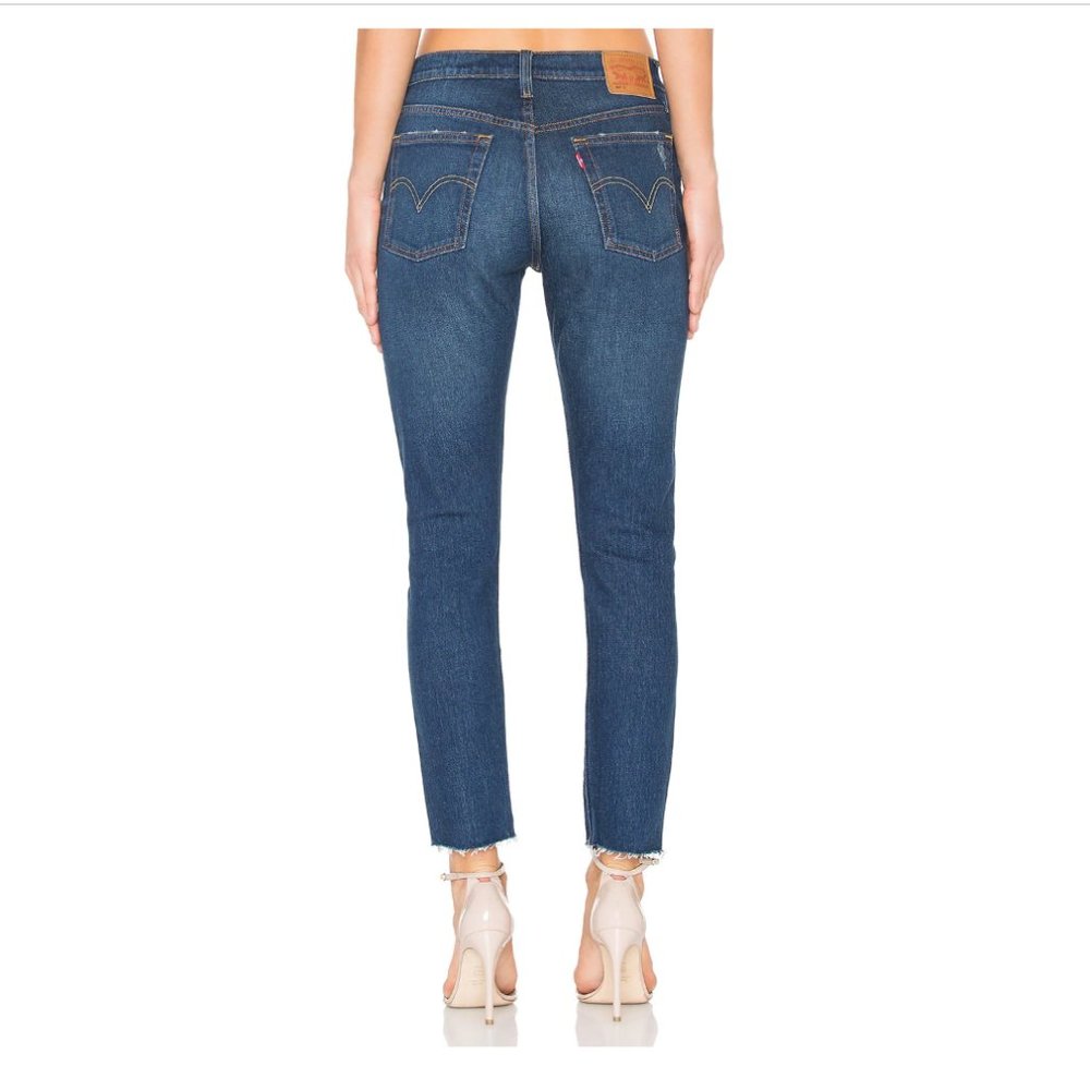 Levi's 501 Skinny Button Fly HighRise Blue Jean SONG FOR FOREVER -w30/Measuremnt